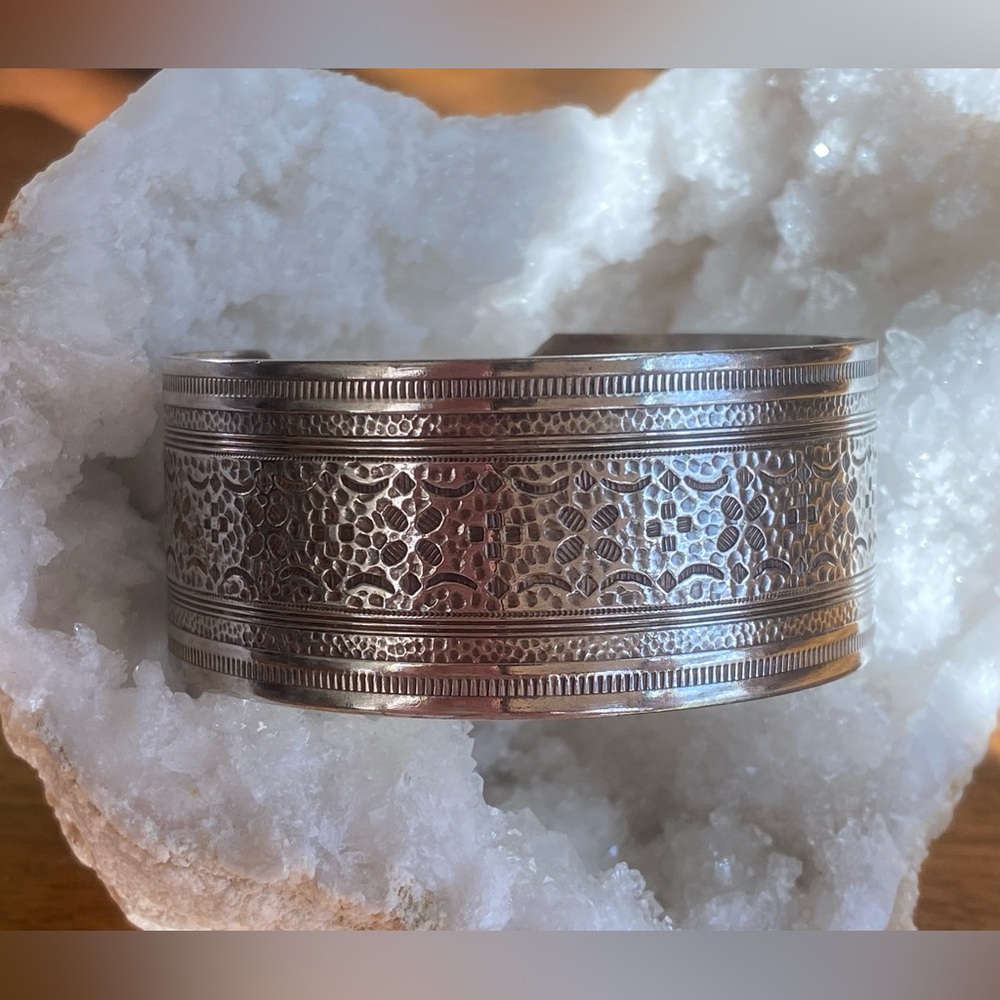 Sterling Stamped Cuff